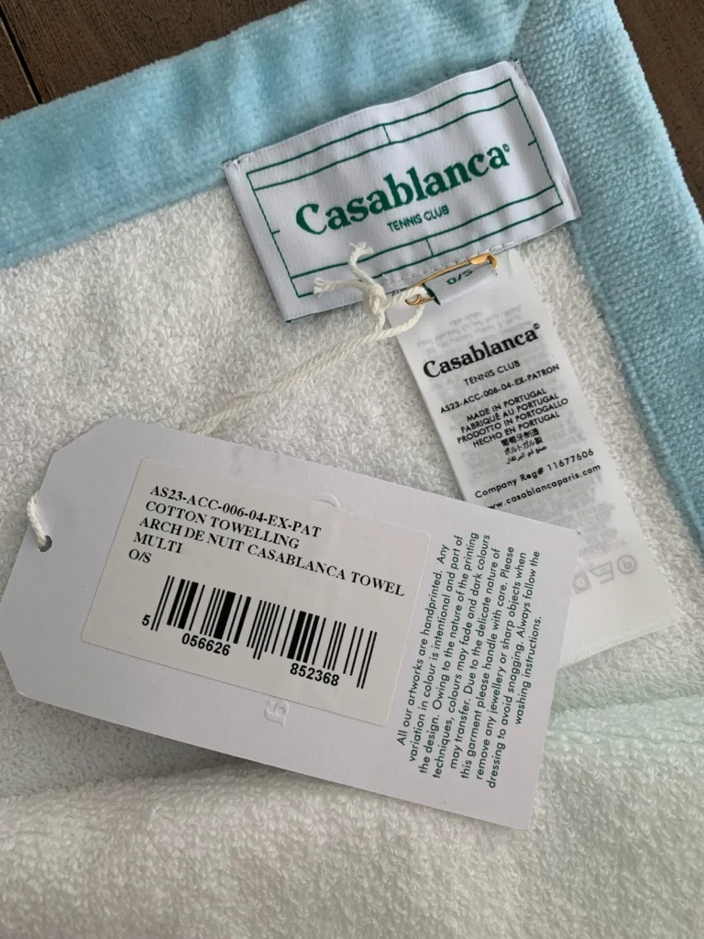 Casablanca Arch de Nuit Pastel large beach towel NWT